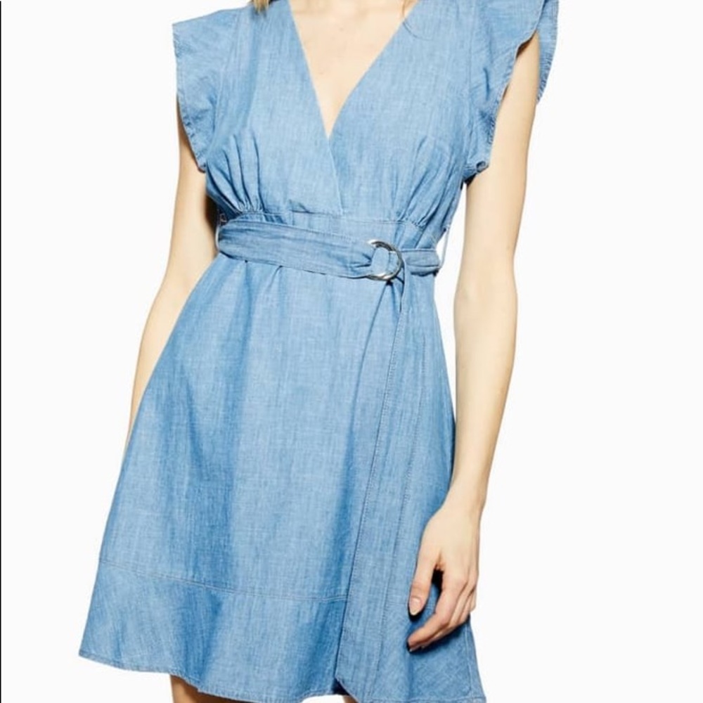 Topshop Flute Belt Minidress